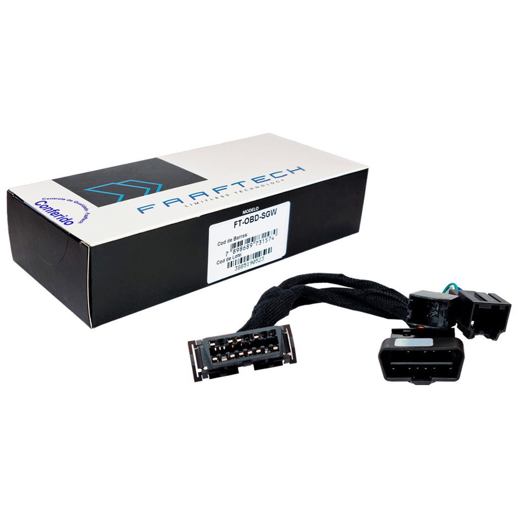 Cabo adaptador para Customeasy Faaftech FT-OBD-SGW Para Carros Fiat e Jeep - Veículos Compatíveis Na Descrição em Oferta na Shopee