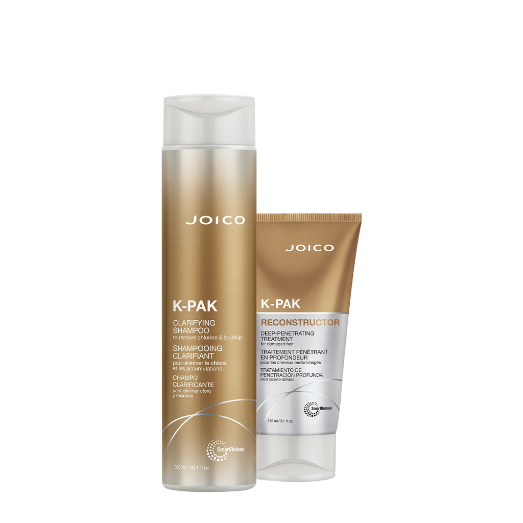 Kit Joico K-PAK Reconstrutor Deep Clarifying Sampoo Máscara (2 produtos)