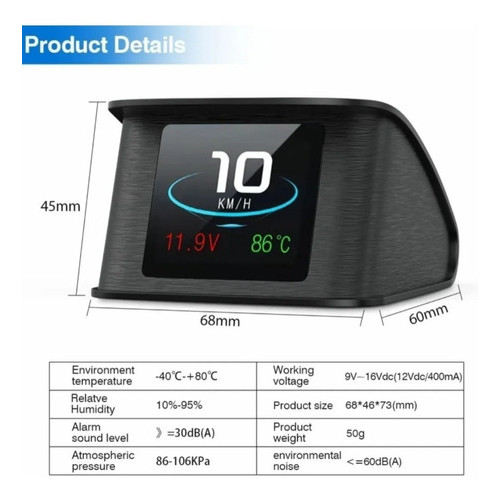 Computador Bordo Obd2 Scanner Automotivo P10