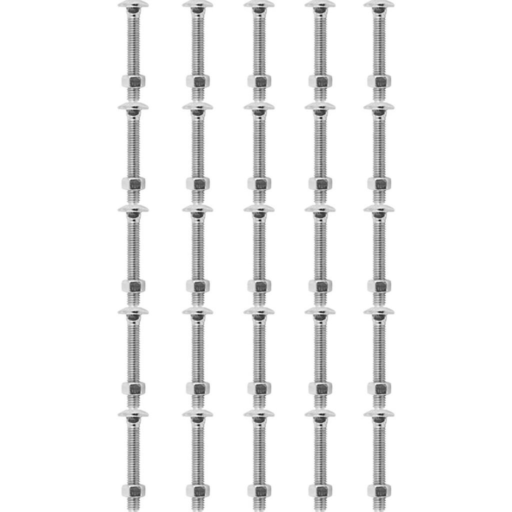 Kit Parafuso Francês Com Porca  1/4'' x 1'' - 53,0003 (Com 25 Unidades) - Nord