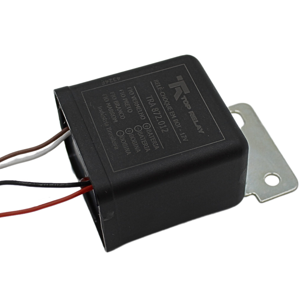 Rele Boiadeiro Choque Em Boi Top Relay 12v Com Suporte