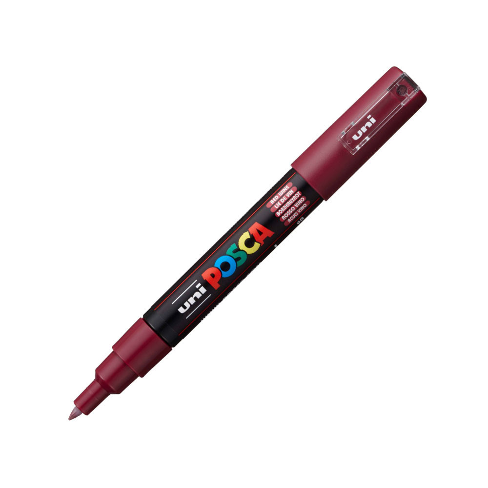 Caneta Posca PC-1M Vermelho Vinho Uni-Ball em Oferta na Shopee