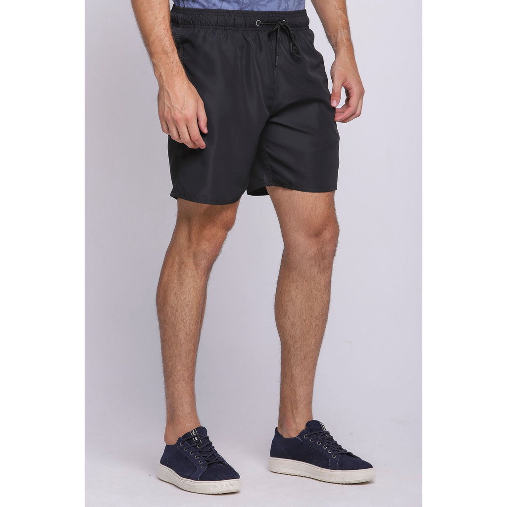 Short Vôlei Masculino Básico Liso Polo Wear Preto - Men Clothes