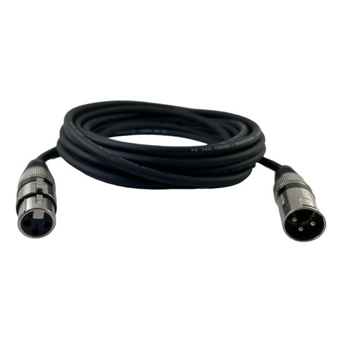 Cabo Dmx Xlr Macho X Xlr Fêmea Canon 3 Pinos 10 Metros