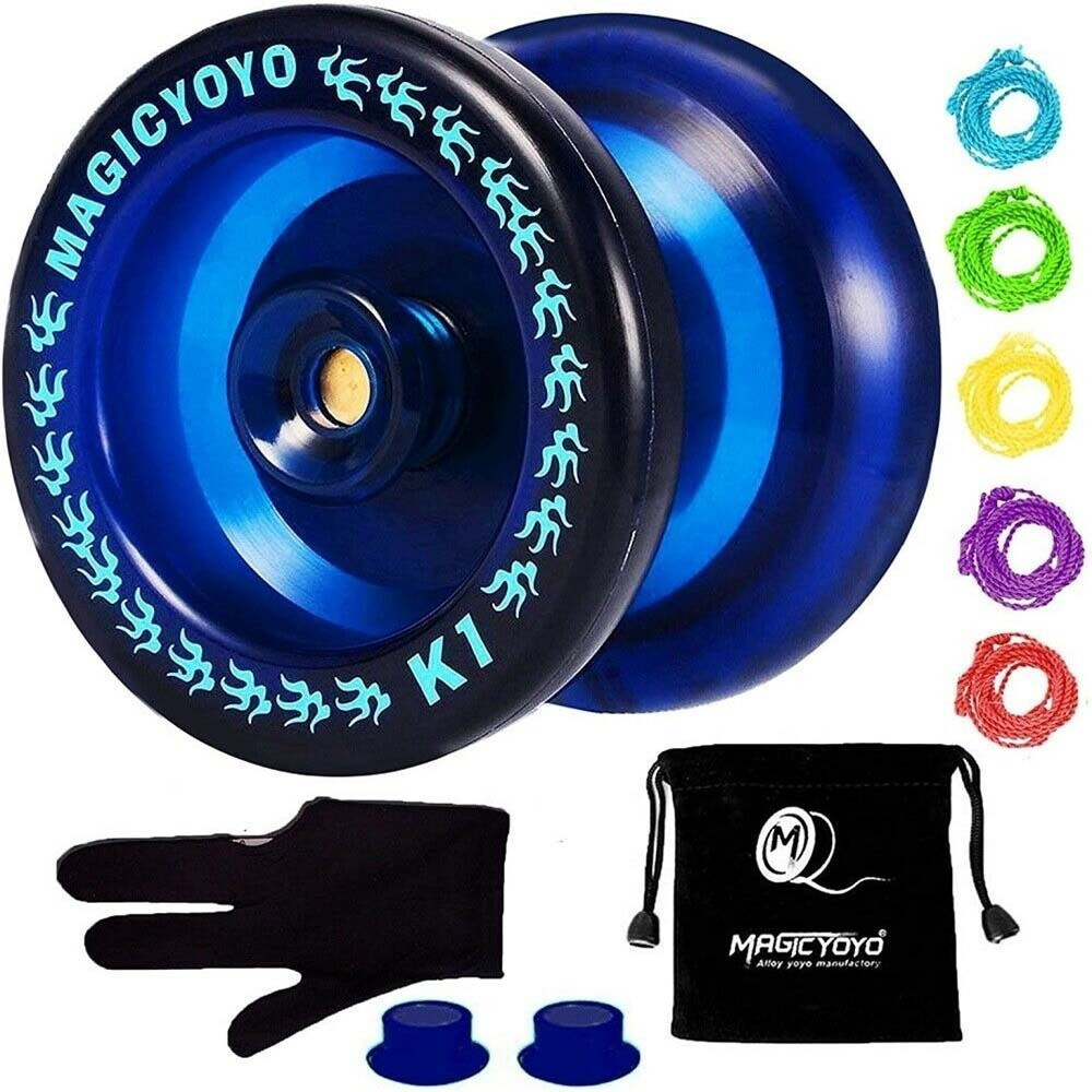 K1 YoYo Profissional ABS com Rolamento de Esferas Brinquedo Mágico Azul Y3HI UMGG