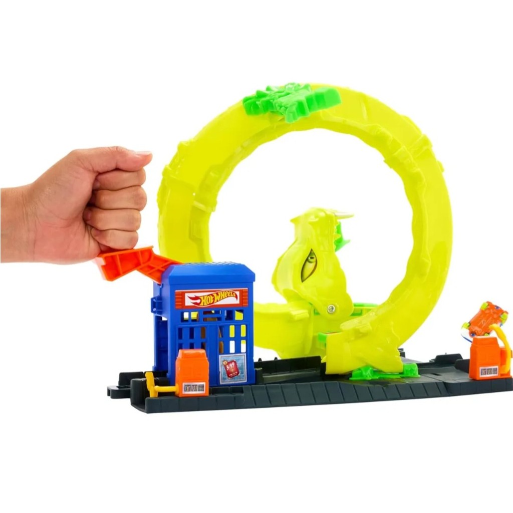 Pista Hot Wheels City Ataque Espiral Da Cobra - Serpente
