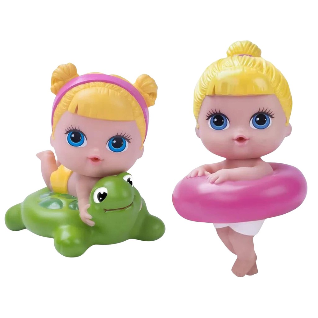 Brinquedo Boneca Lil Cutes Banho com Boia em Plástico Vinil 14cm Sortida e Unitária Cotiplas - 2325 em Oferta na Shopee