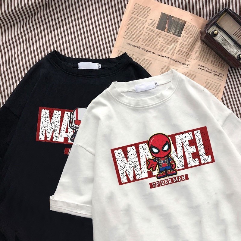 CAMISETA ALGODÃO PREMIUM HOMEM ARANHA DESENHO MARVEL STREETWEAR ENVIO IMEDIATO em Oferta na Shopee