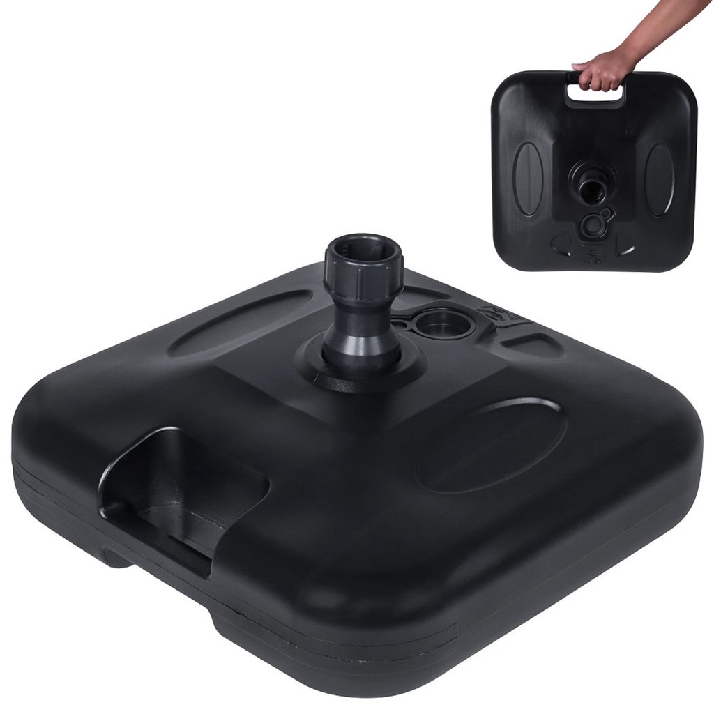 Base Plástica Quadrada Para Guarda Sol Ou Ombrelone Areia Ou Água Preta - 70027107 Belfix