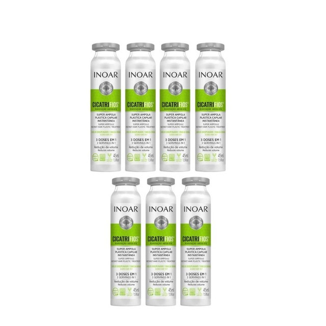 Inoar Kit Cicatrifios 7 Ampolas 45ml em Oferta na Shopee