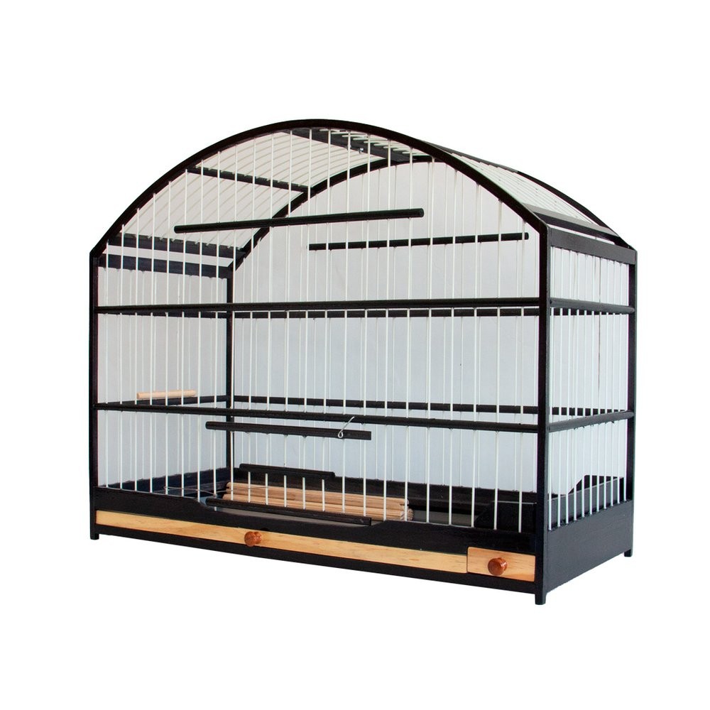 Gaiola Quadrada em Madeira Com Coxo Baixo Para Passarinho do Tipo Trinca Ferro Preto em Oferta na Shopee