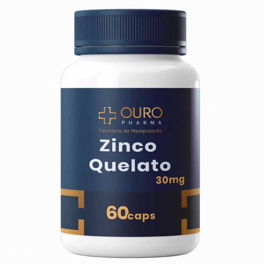 Zinco Quelato 30mg 60 ou 120 cápsulas em Oferta na Shopee