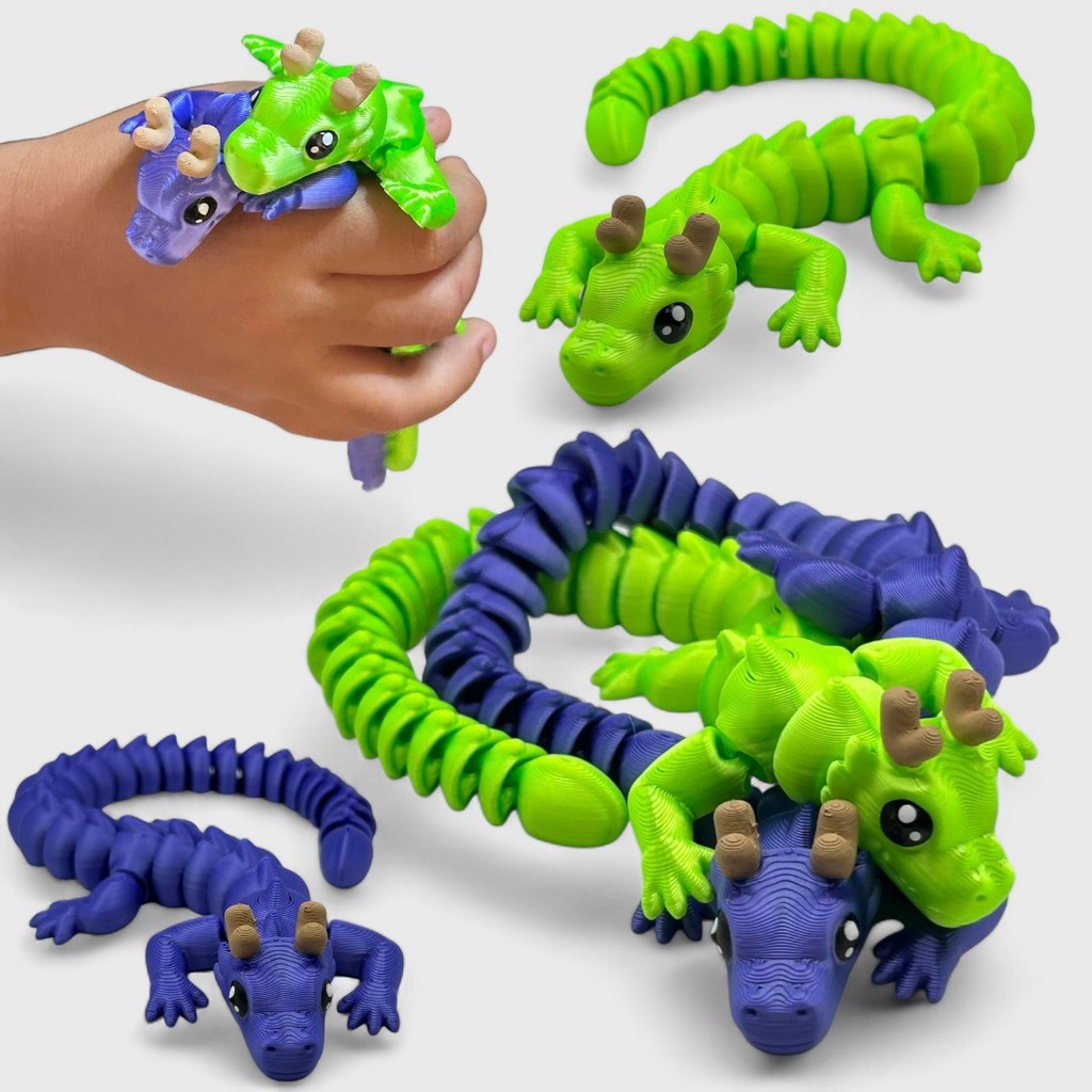 Dragão Articulado Brinquedo Fidget Toy Sensorial Presente Criativo Brinquedos Criaturas Articuladas