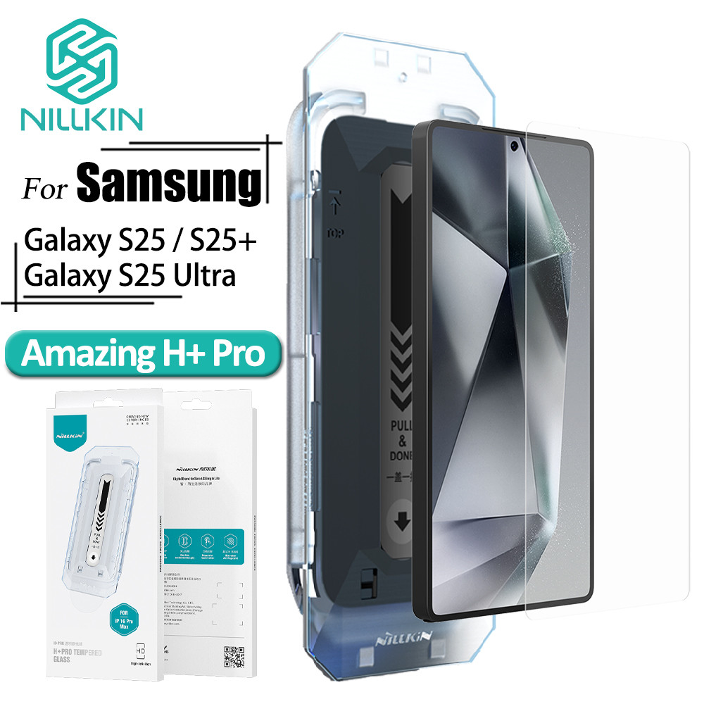 NILLKIN Vidro Temperado Para Samsung Galaxy S25 Ultra S25 + S25 H + Pro Fácil Instalação Protetor De Tela Anti-Reflexo em Oferta na Shopee