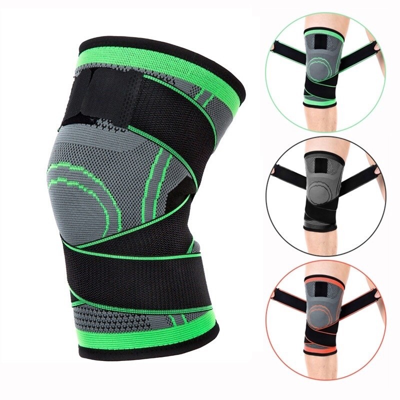 KIT 4 Joelheira Esportiva Elástica de Compressão Masculina e Feminina Basquete Voleibol Esporte