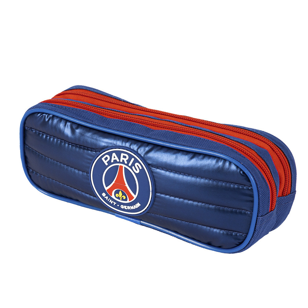 Detalhes do Estojo Escolar 2 Compartimentos PSG Plus Stripes Sestini