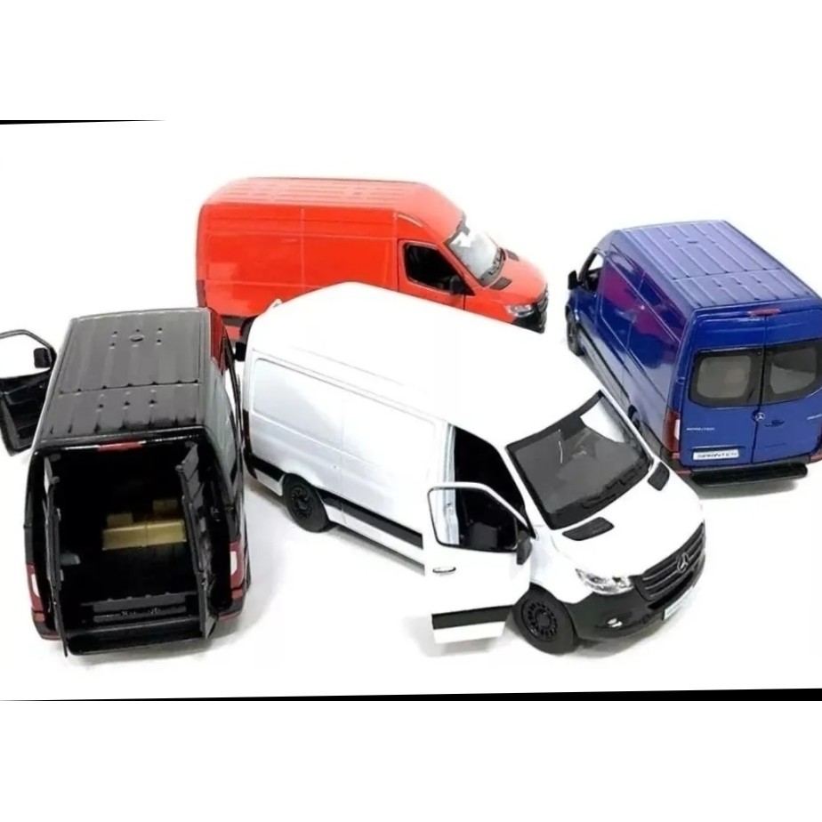 Miniatura Carro Van Mercedes-benz Sprinter Ferro 1:48 kinsmart
