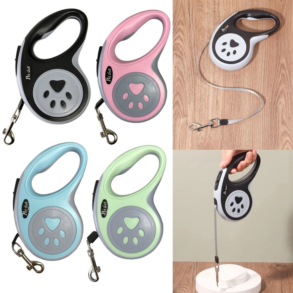 Guia Retrátil 5 ou 3 Metros Com Botão De Controle Para Regulagem  Pet Cachorro Passeio Linha Premium em Oferta na Shopee