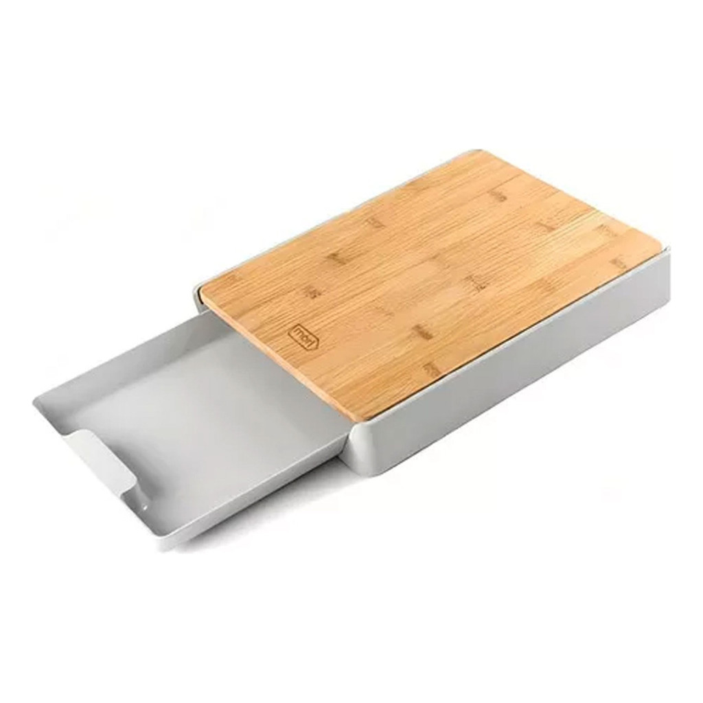 Tábua De Corte Com Bandeja Feito Em Bambu / Woodline