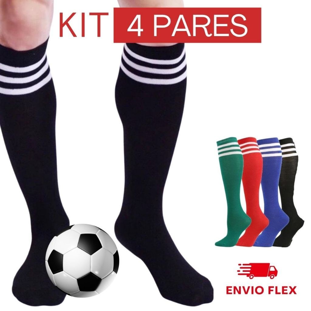 Par de Meiao Esporte Adulto Jogador Profissional Cano Alto Society Futebol em Oferta na Shopee