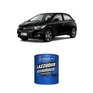 TINTA AUTOMOTIVA POLIESTER PRETO GLOBAL LISA 1984/2015 GM 900ML  LAZZUDUR em Oferta na Shopee