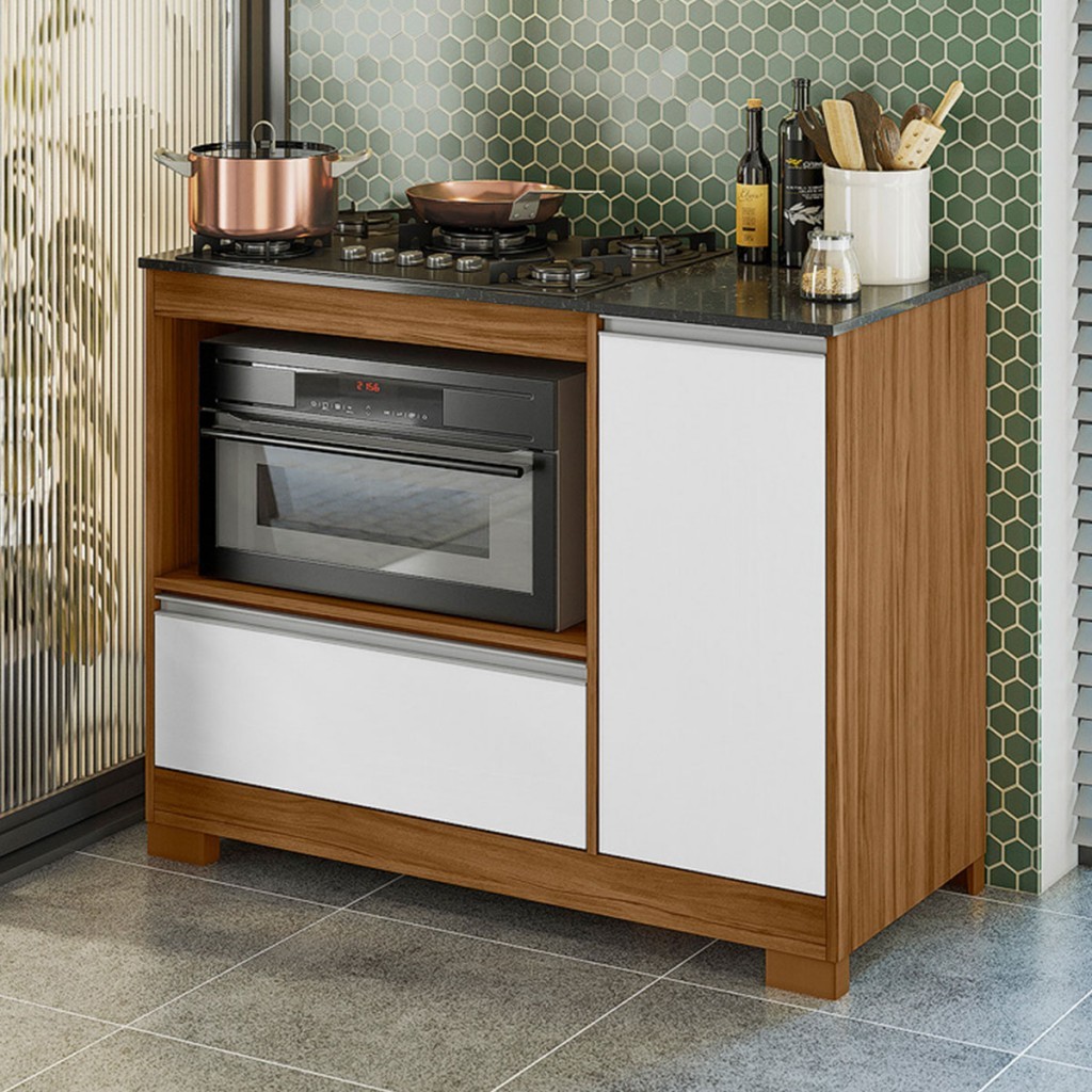 Balcão de Cozinha 1 Porta 1 Gaveta Luca Freijó - Pnr Móveis em Oferta na Shopee