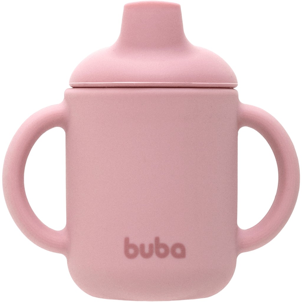 Copo de Transição Em Silicone Rosa 18844 - Buba em Oferta na Shopee