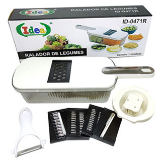 Ralador e fatiador de Legumes manual com vários acessórios Idea em Oferta na Shopee