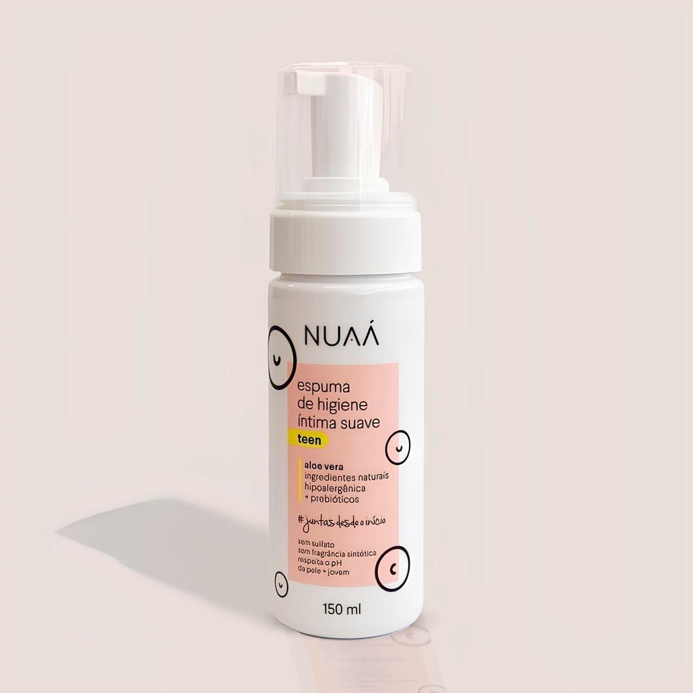 Espuma de Higiene com Aloe Vera - 150 ml | NUAÁ Teen - Health