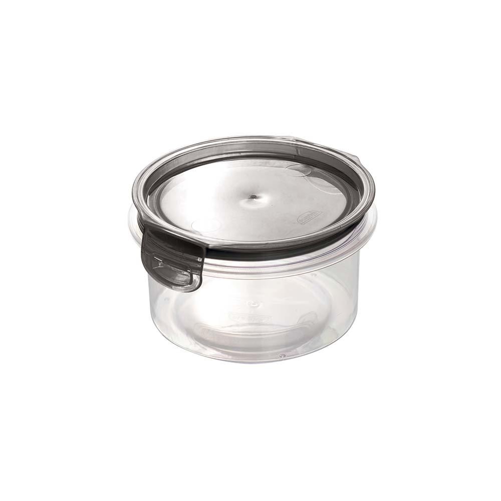 Porta Mantimento de Plástico Redondo 550 ml Hermético Trava