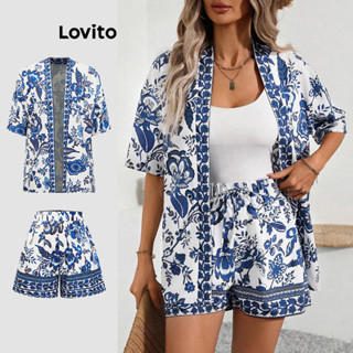 Lovito Conjuntos De Shorts Boho Conjuntos De Shorts Com Estampa Paisley Para Mulheres L89ED044 em Oferta na Shopee