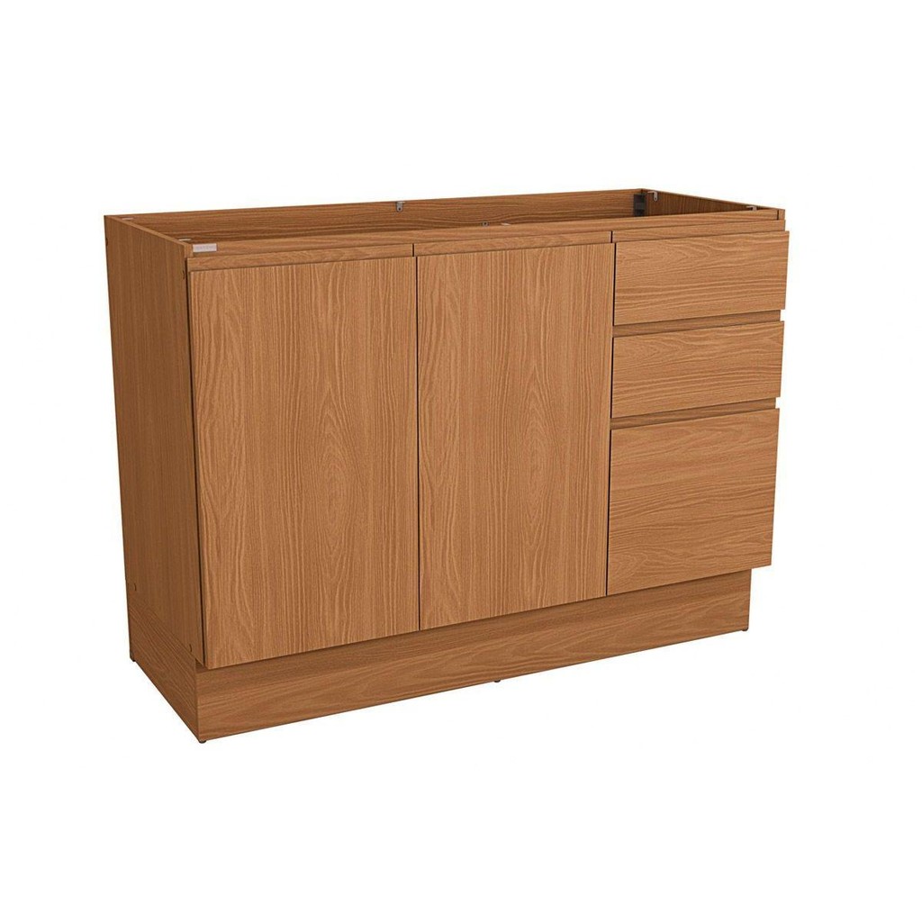 Módulos de Cozinha Kappesberg Ciela Balcão Ciela R626 c/ 2 Portas e 3 Gavetas s/ Tampo 120cm Canela-Kappesberg - Home & Living