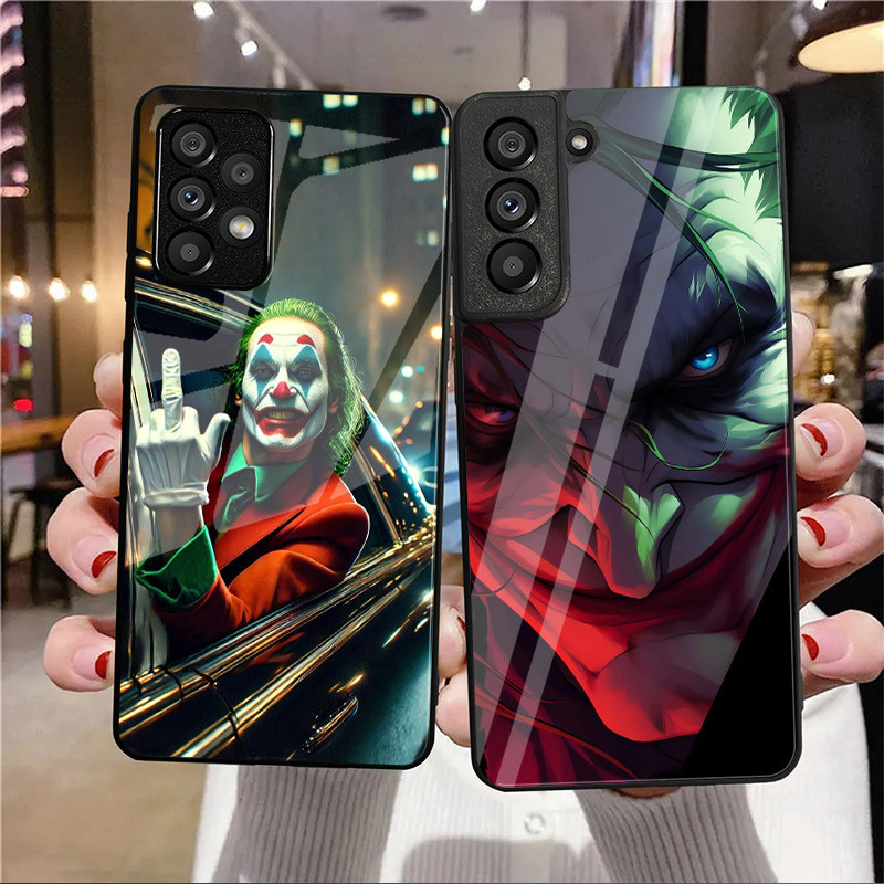Coringa 14 Caso De Telefone Vidro Para Samsung Galaxy A14 A16 A30 A22 A32 A33 A34 A40 A42 A55 4G A52 A53 A54 A70 A71 A72