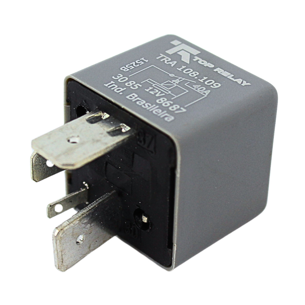 Relé Auxiliar Bomba Elétrica 12V S/ Suporte 4 Terminais 40 A VW Polo Golf Bora Santana