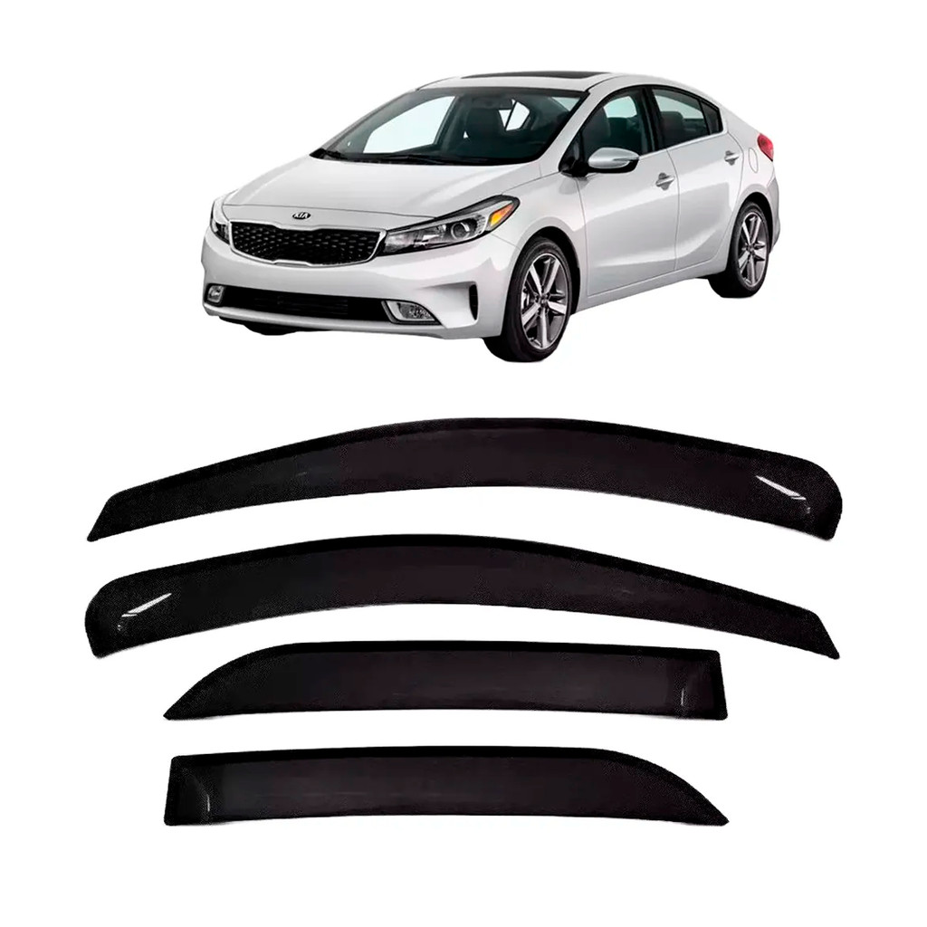 Calha De Chuva Defletor Cerato 2014 A 2022 4 Portas Topmix