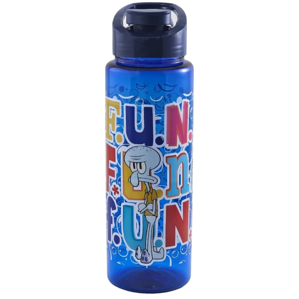 Garrafa Garrafinha de Água Infantil Squeeze Lula Molusco 750ml Azul Bandeirante em Oferta na Shopee