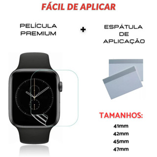 Película Premium Nano Gel + Espátula Aplicação Relógio Smartwatch Tamanhos 41/42/45/47mm em Oferta na Shopee