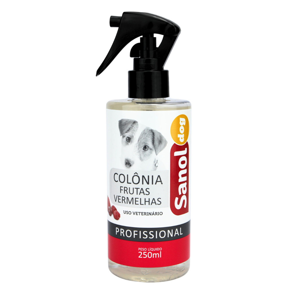 Colônia Frutas Vermelhas 250 ml - Sanol Dog em Oferta na Shopee