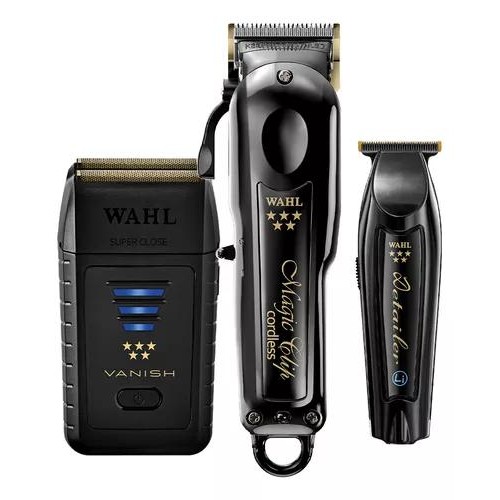 Maquina de acabamento Vanish + Combo Máquina de Cortar Cabelo e Acabamento Wahl