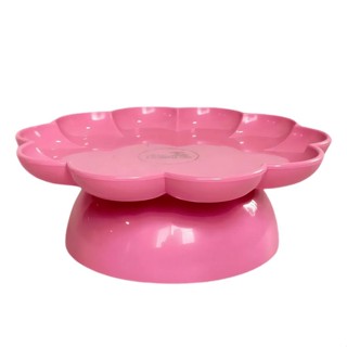 Bandeja Flower Com Pé - 205mm - Rosa - 1 unidade - Só Boleiras - Rizzo em Oferta na Shopee