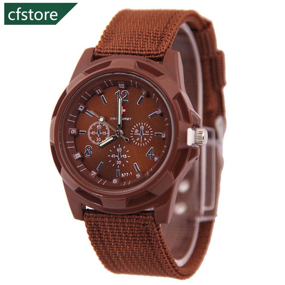 CFE Relógio Masculino De Quartzo Com Pulseira De Lona De Nylon De Pulso Esportivo Casual em Oferta na Shopee