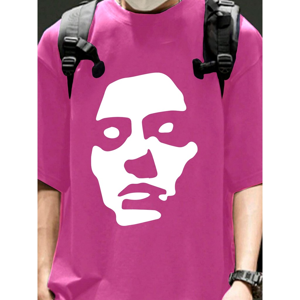 Blusa Oversized Básica Masculina Estilosa Estampada Camiseta Manga Curta Aesthetic Confortável