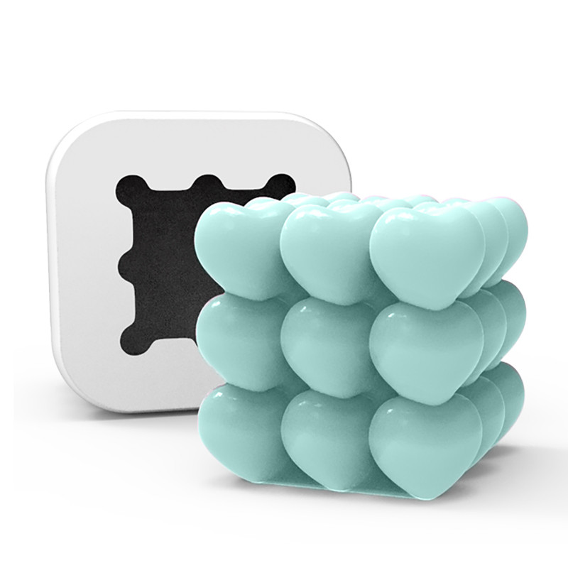 Forma de Silicone Mini Coração em Cubo | Lembrancinha | Velas | Sabonetes em Oferta na Shopee