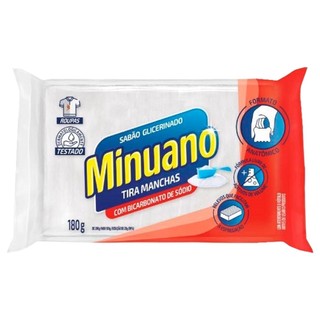 Sabão em Barra Minuano Branco 180g - Embalagem com 24 Unidades em Oferta na Shopee
