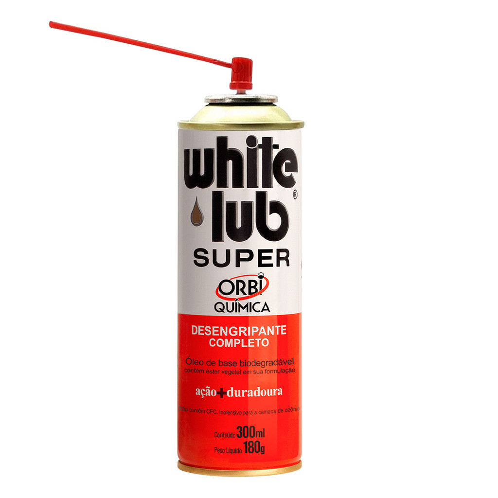 Desengripante Spray White Lub Aerosol Lubrificante 300ml Corrente Moto Carro Ferramentas Tipo WD40 em Oferta na Shopee