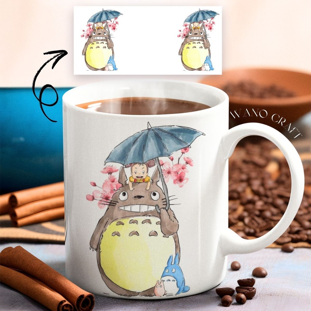 Caneca Meu Amigo Totoro Studio Ghibli Anime Filme M Neighbor Vizinho Desenho geek Otaku Xicara Cafe em Oferta na Shopee