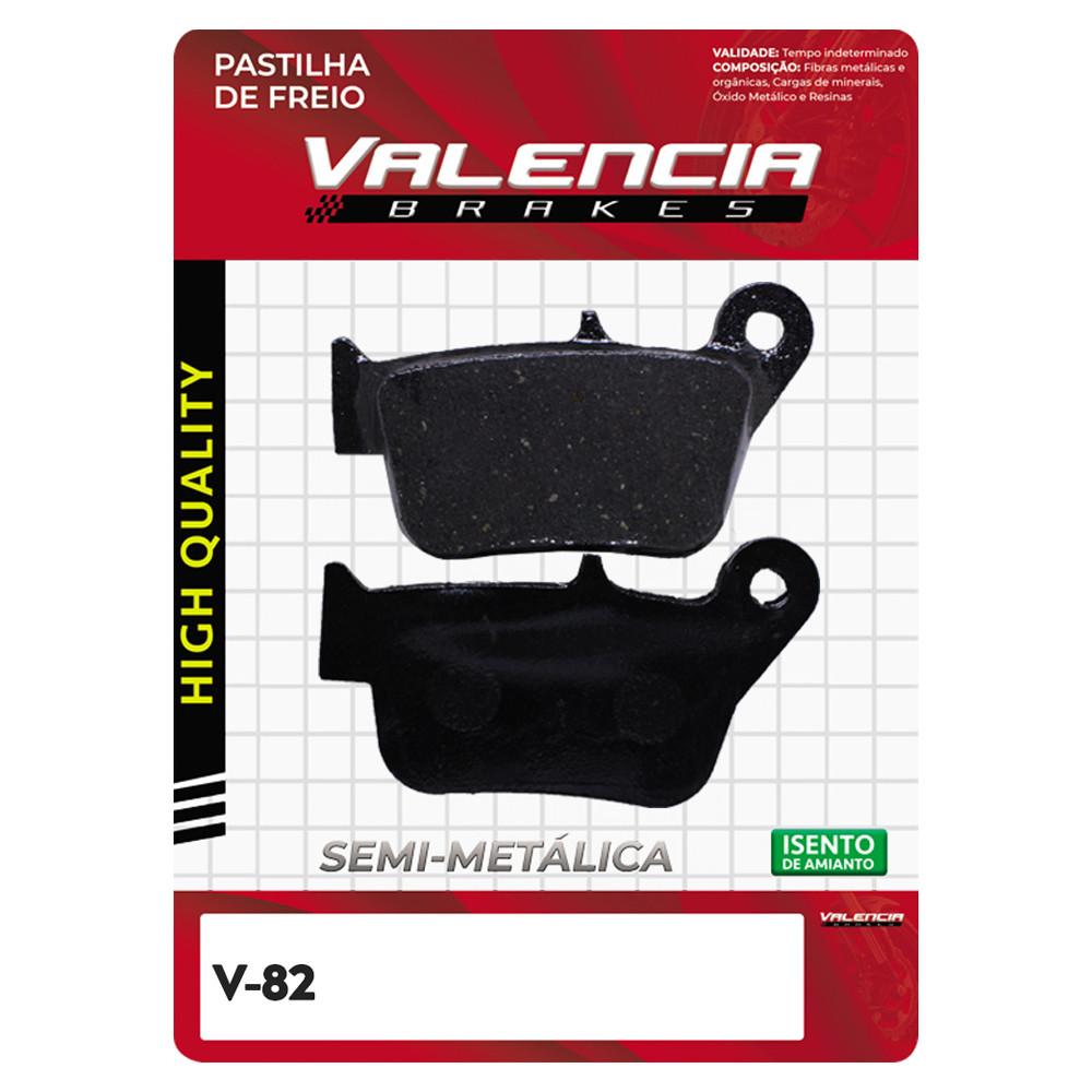 Pastilha Freio Traseiro Dafra Maxsym 400 Valencia Brakes	