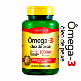 Omega 3 Óleo de Peixe Epa Dha 60 Cápsulas 1000mg Maxinutri em Oferta na Shopee