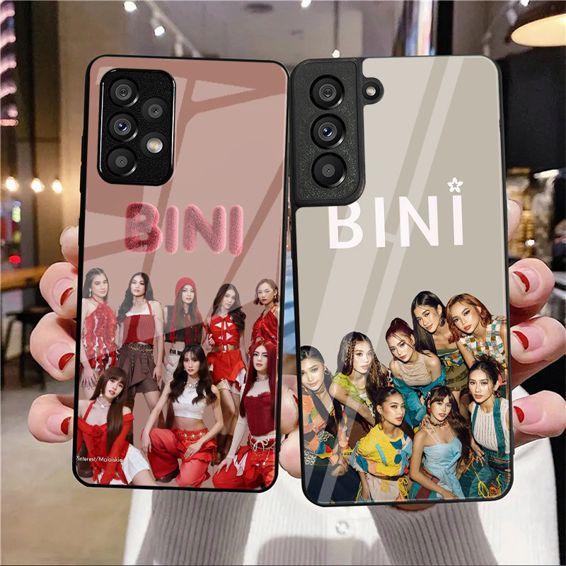 Bini 02 Capa De Telefone De Vidro Para Samsung Galaxy A14 A16 A30 A22 A32 A33 A34 A40 A42 A55 4G A52 A53 A54 A70 A71 A72