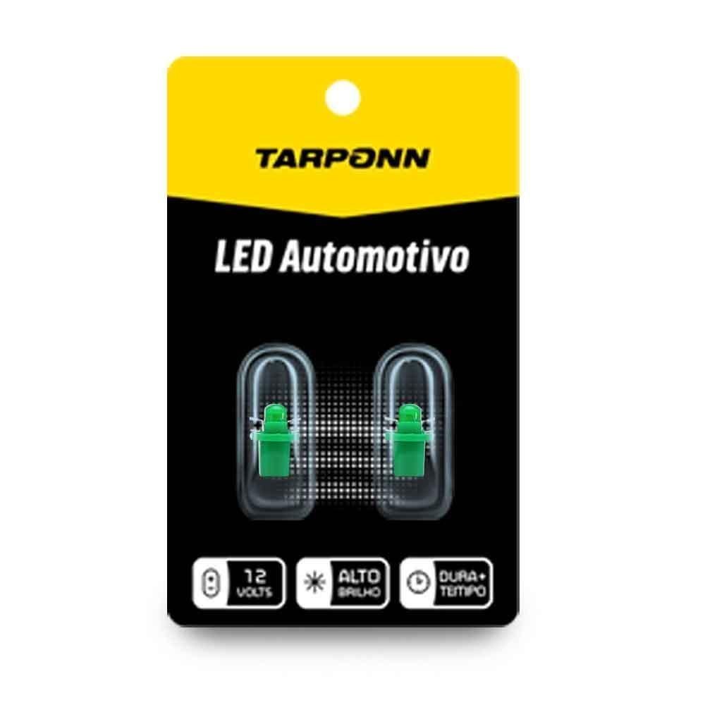 Par Lâmpada Led Pinguinho Soquete B8 5d T5 12v Verde Tarponn em Oferta na Shopee